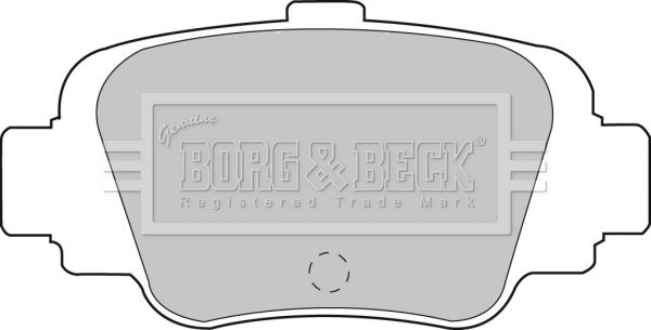 BORG & BECK stabdžių trinkelių rinkinys, diskinis stabdys BBP1560